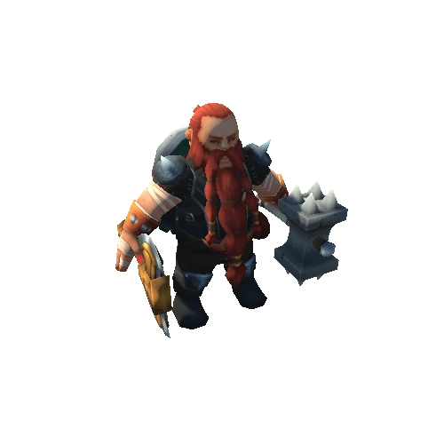 Dwarf Warrior-Orange